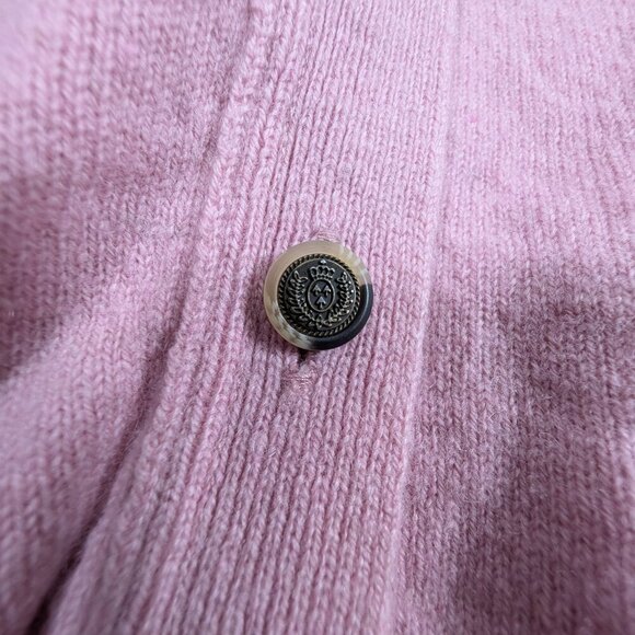 WoolOvers Pink Cardigan 100% Pure New Wool Womens Small ** - Picture 8 of 9